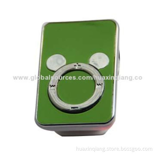 Portable MP3 Player, External Memory Card, Made of ABS, Silkscreen Logo